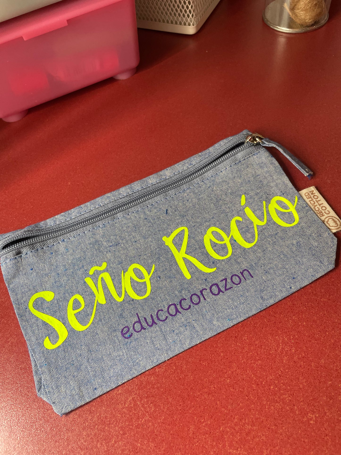 ESTUCHE COLOR SEÑO + NOMBRE