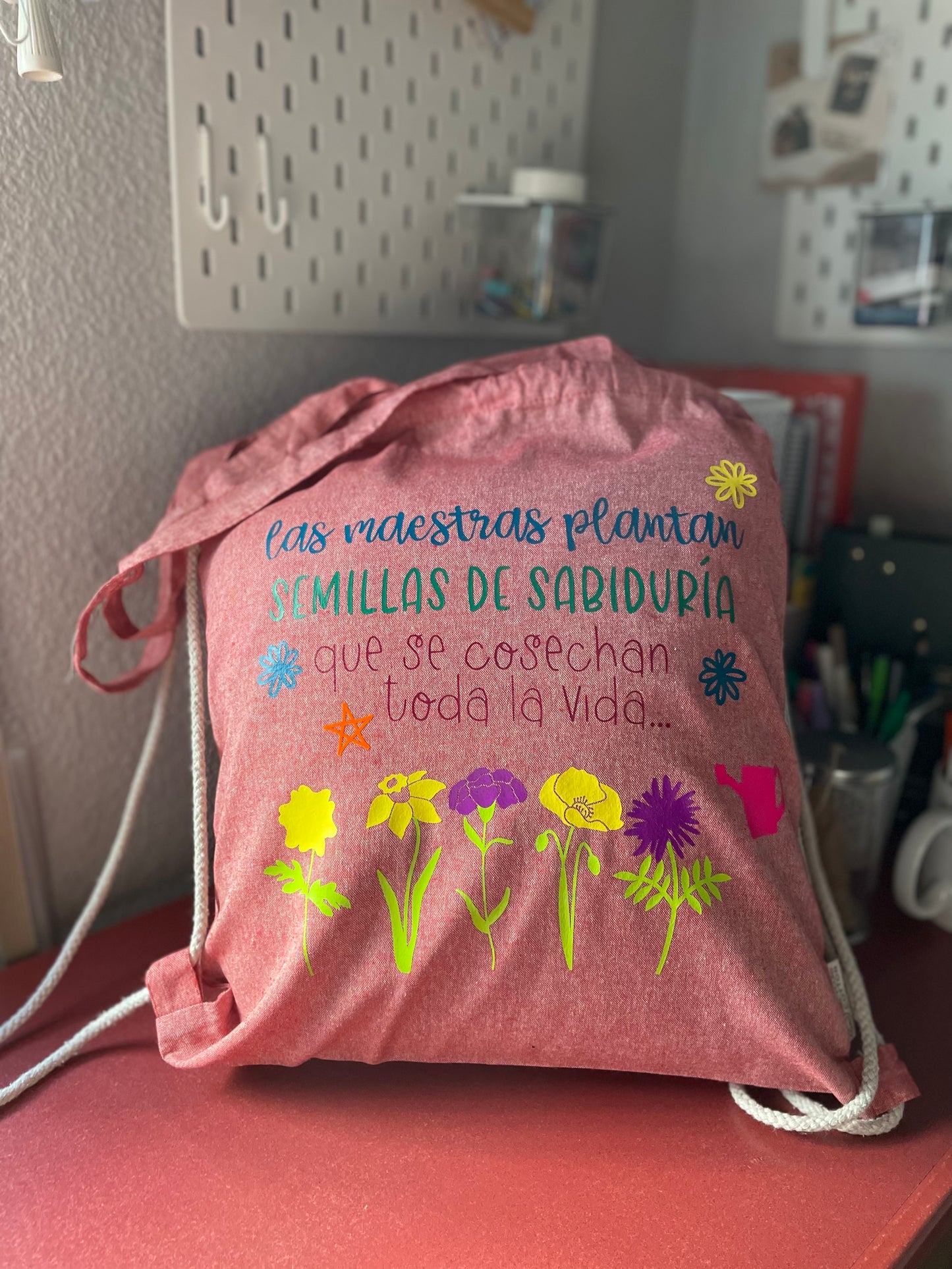 BOLSO MOCHILA “SEMILLAS DE SABIDURÍA…”