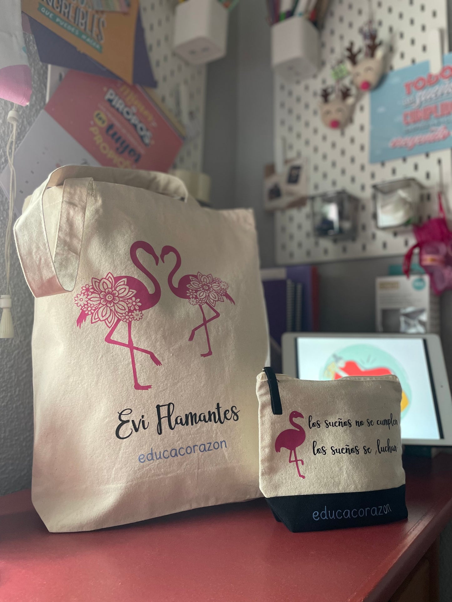 KIT TOTE BAG Y NECESER BICOLOR