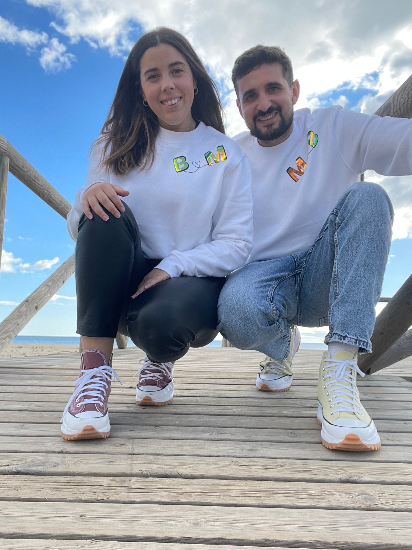 SUDADERA INICIALES ESPEJO
