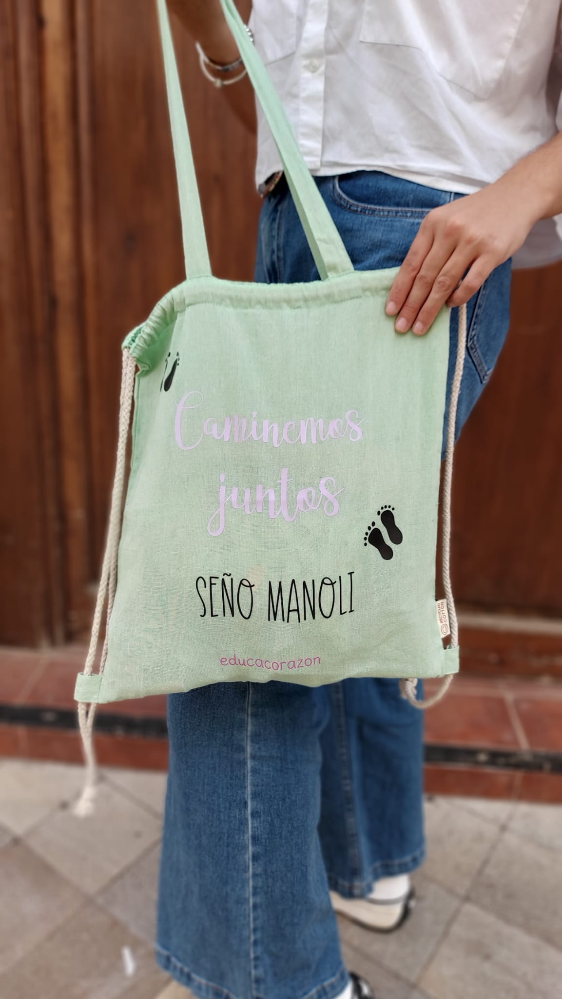 BOLSO MOCHILA “CAMINEMOS JUNTOS”