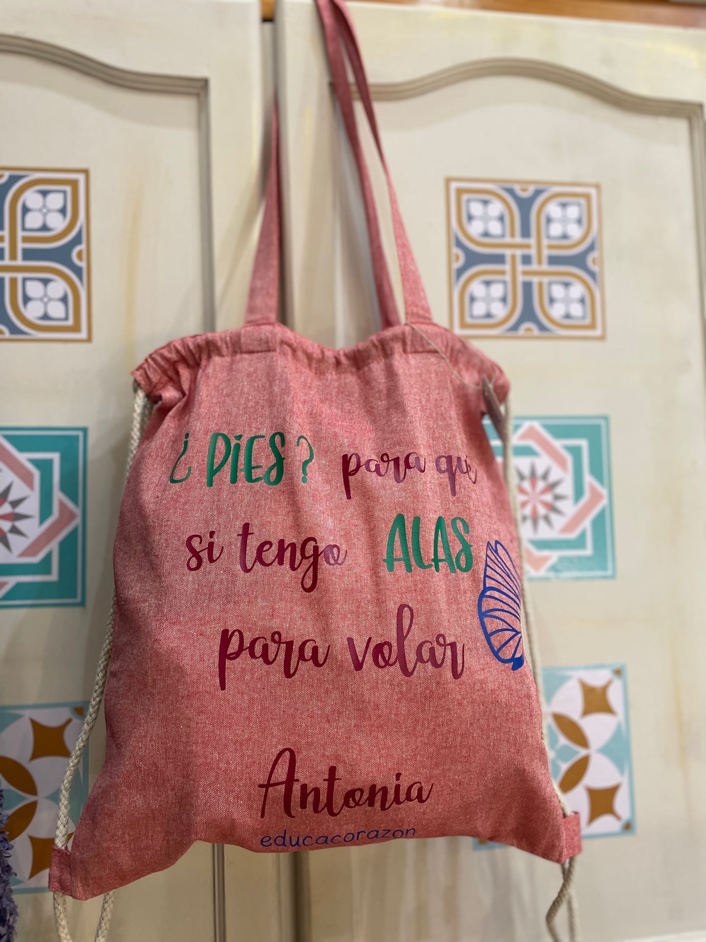 BOLSO MOCHILA “ALAS PARA VOLAR”