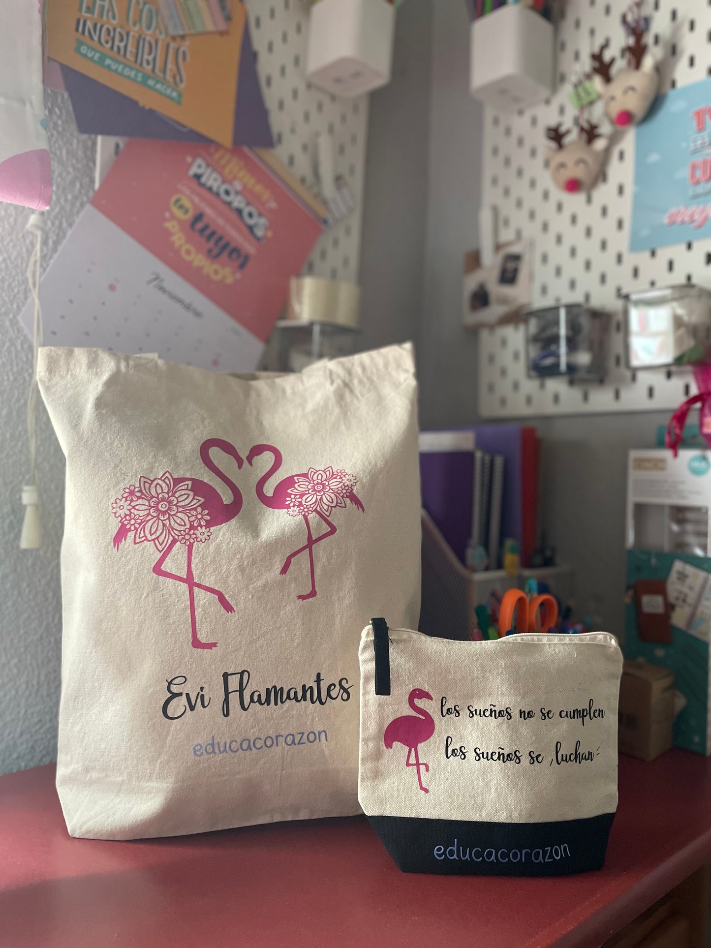 KIT TOTE BAG Y NECESER BICOLOR