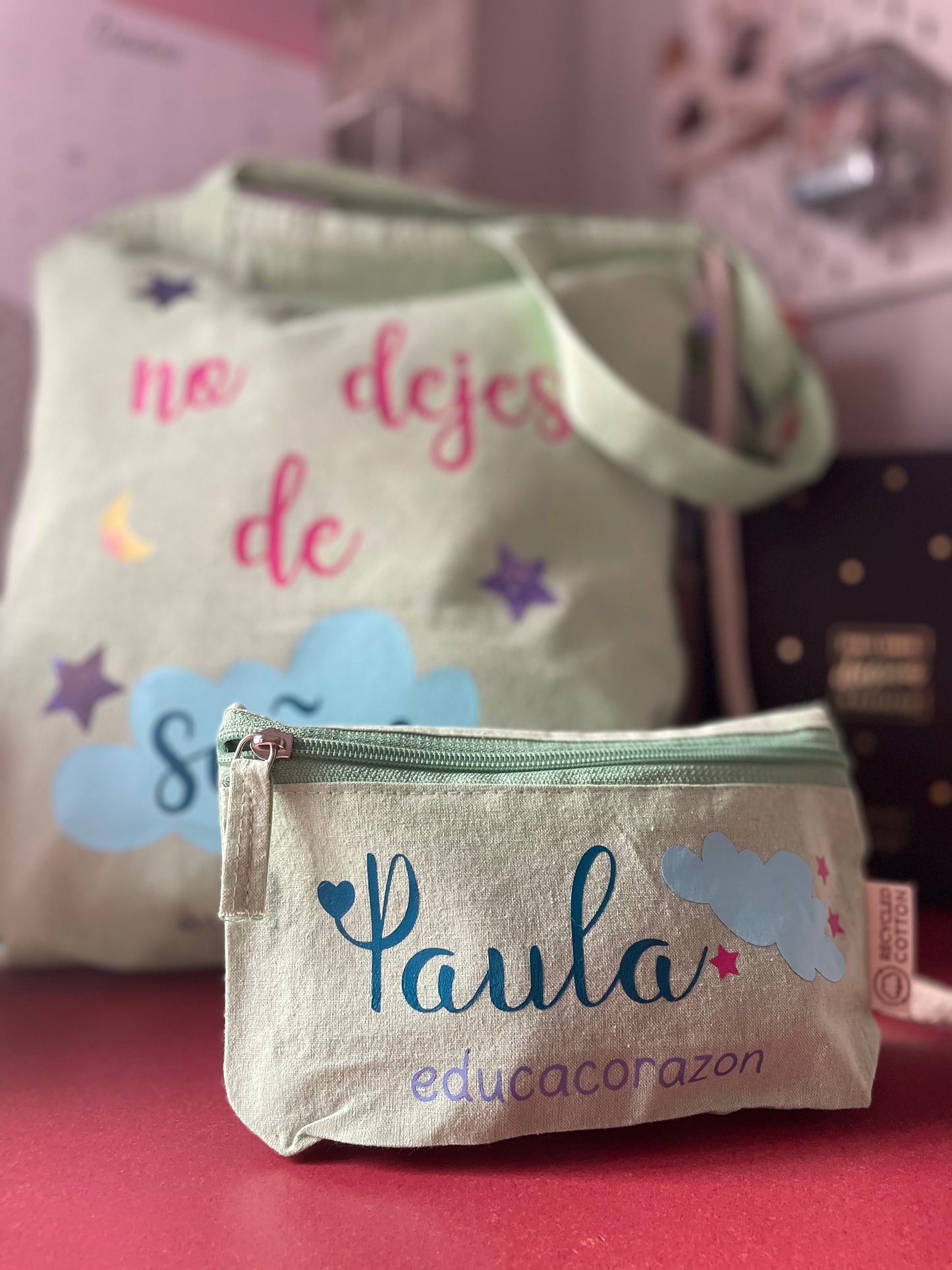 KIT BOLSO-MOCHILA Y ESTUCHE NO DEJES DE SOÑAR