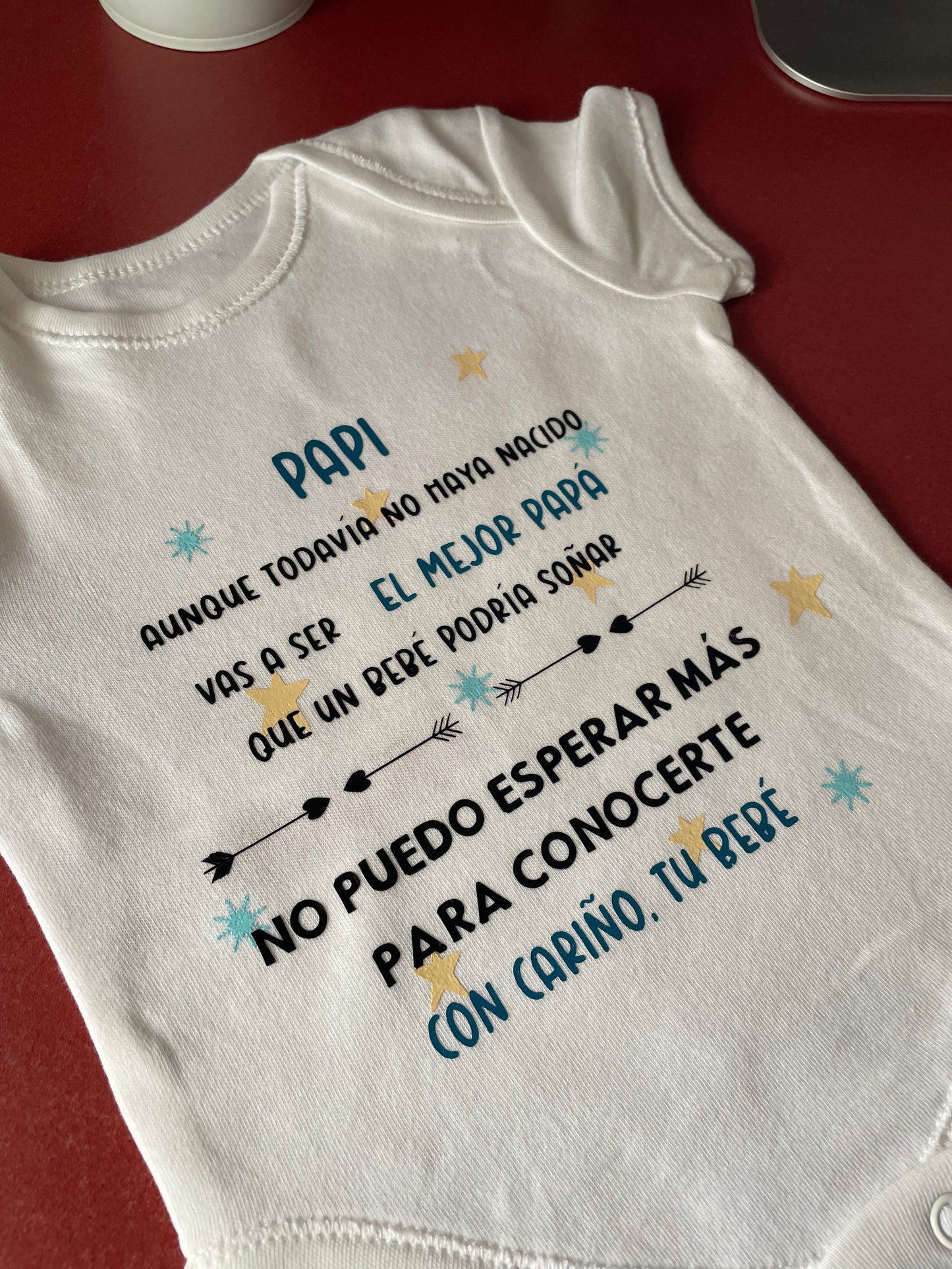 BODY BEBÉ “FRASE” MANGA CORTA