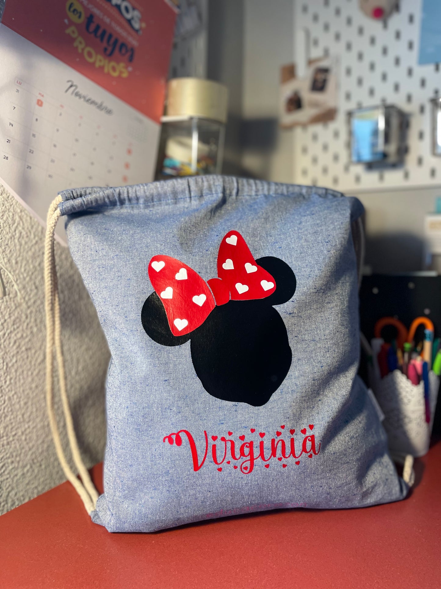 KIT BOLSO-MOCHILA Y ESTUCHE MINNIE MOUSE
