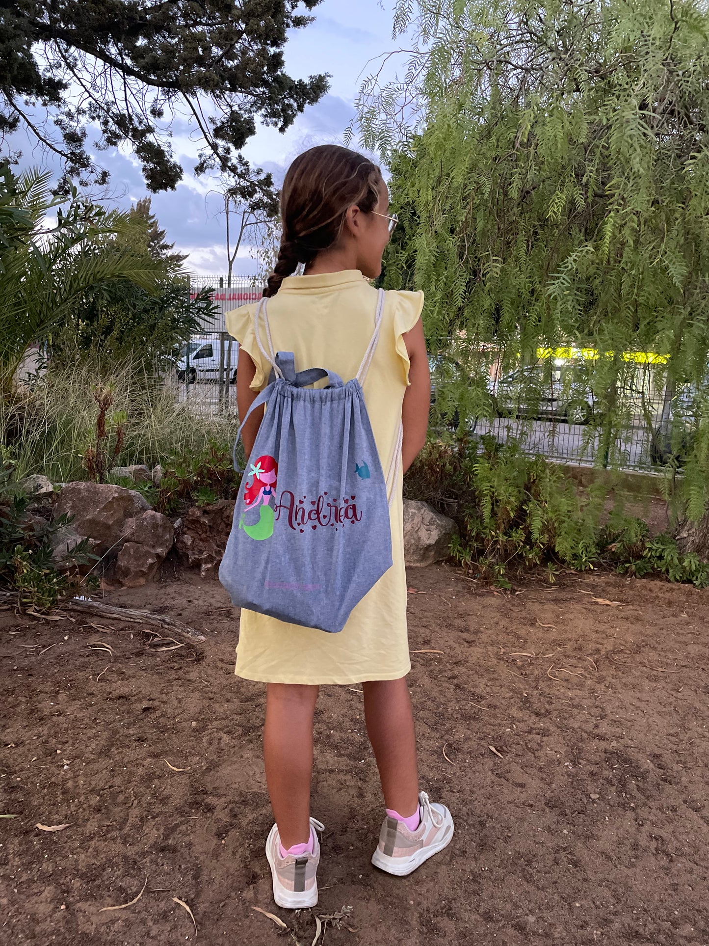 BOLSO MOCHILA “SIRENITA + NOMBRE”