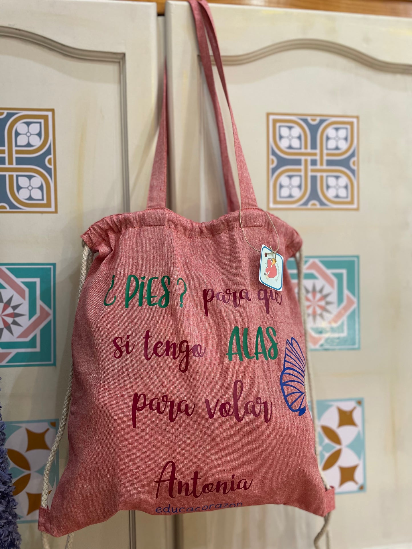 BOLSO MOCHILA “CAMINEMOS JUNTOS”