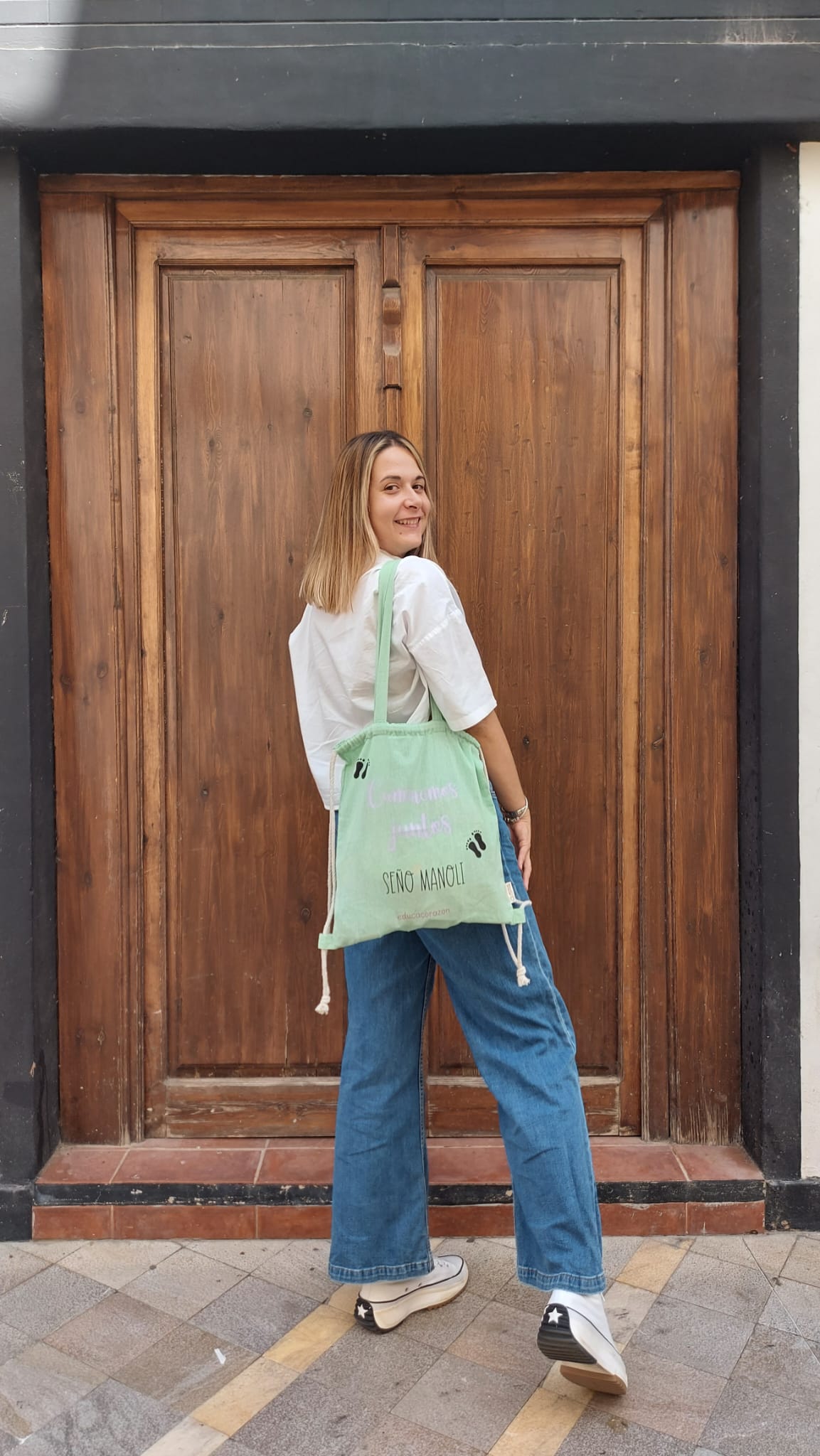 BOLSO MOCHILA “CAMINEMOS JUNTOS”