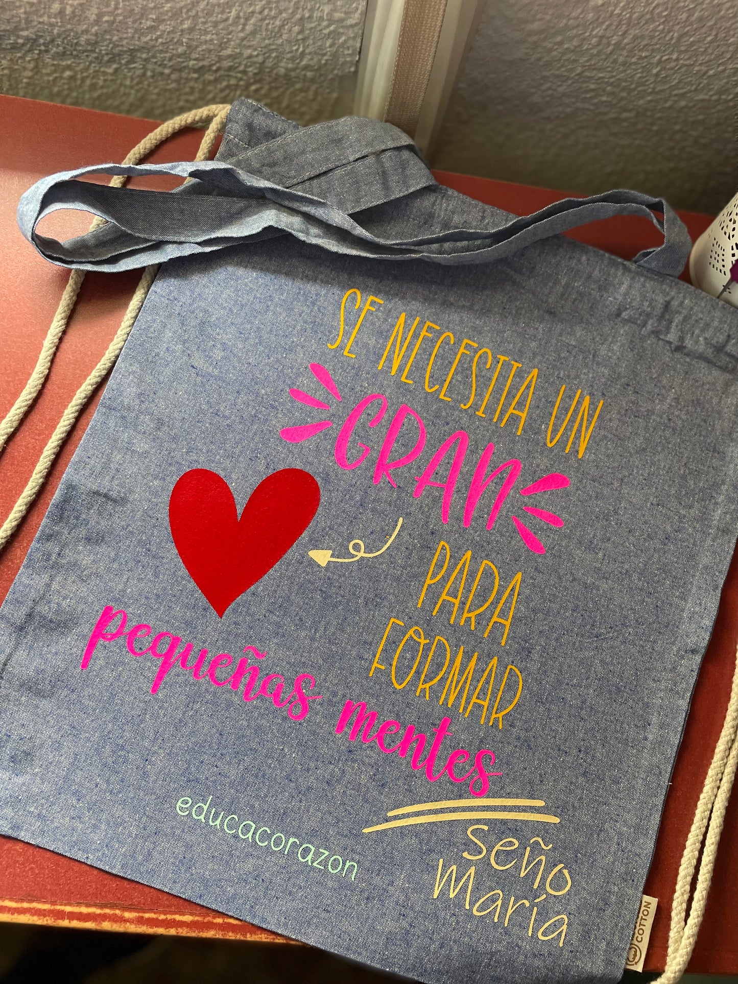 BOLSO MOCHILA “UN GRAN CORAZÓN”