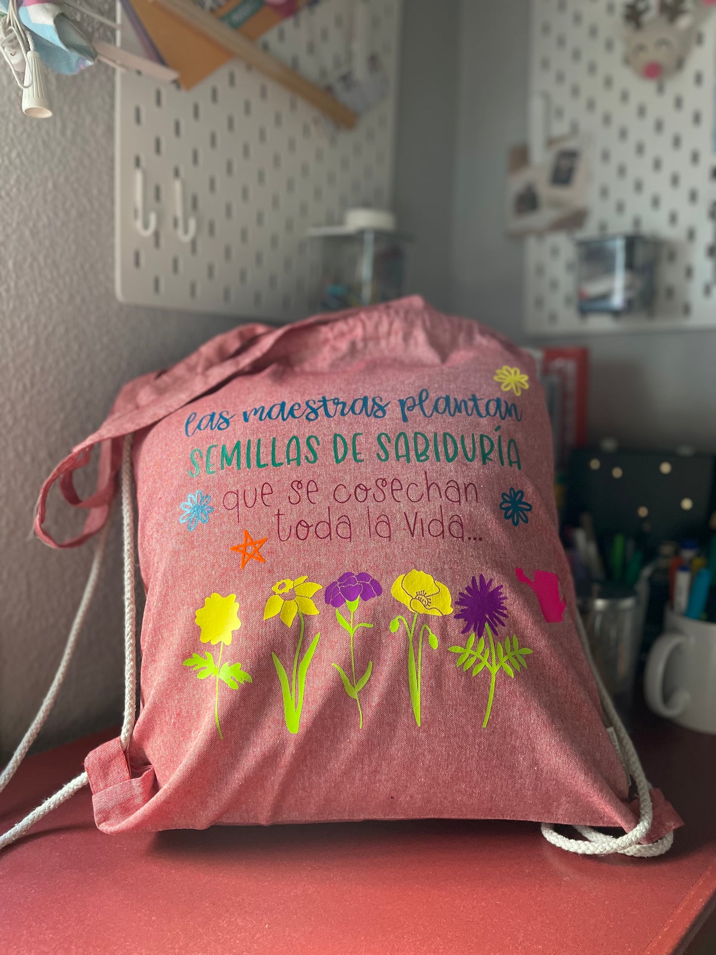 BOLSO MOCHILA “SEMILLAS DE SABIDURÍA…”