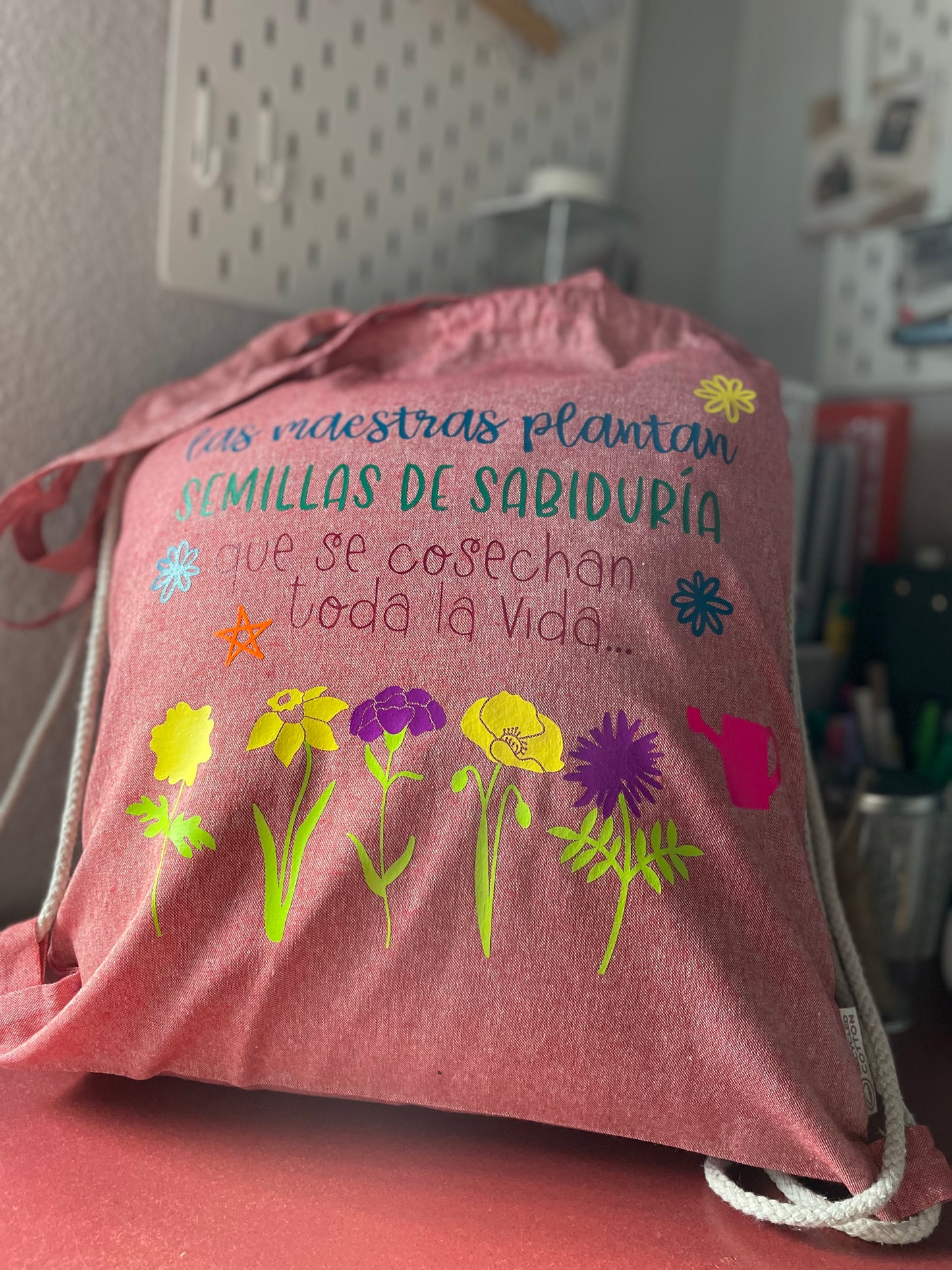 BOLSO MOCHILA “SEMILLAS DE SABIDURÍA…”